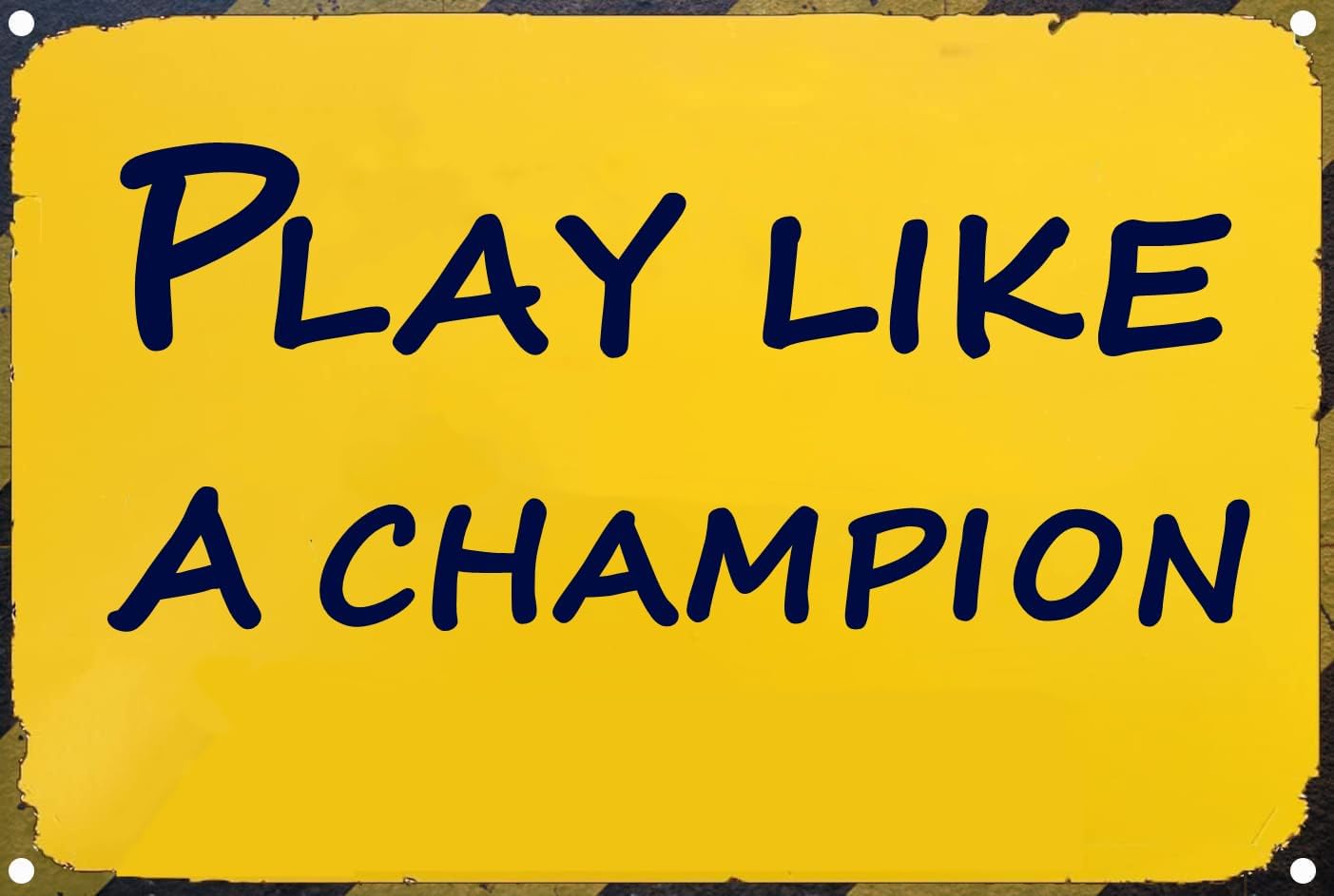 Home Bar And Restaurant - Like A Champion - Play Sign