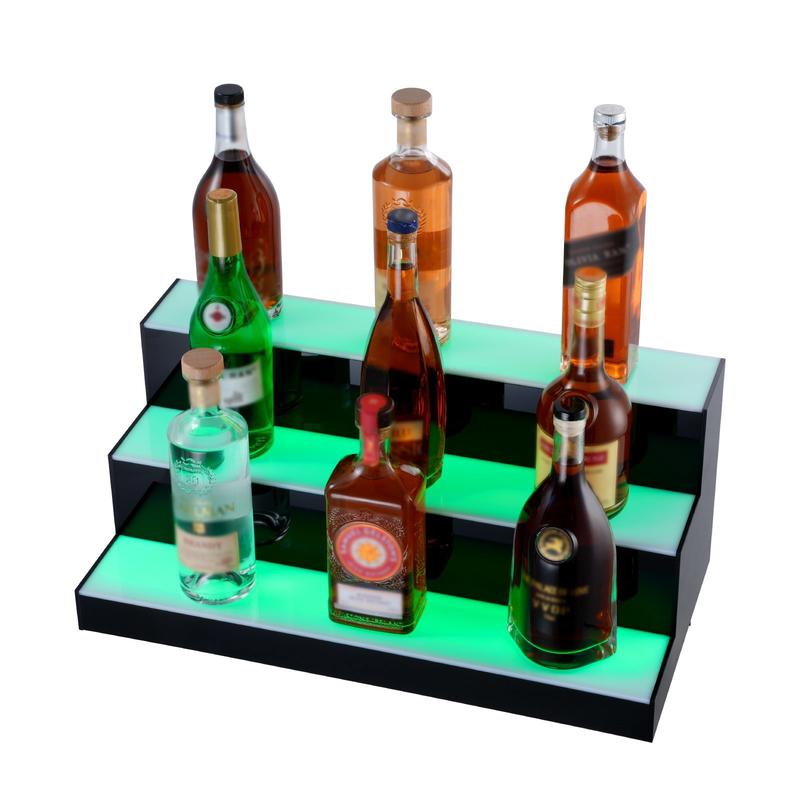 Home Bar Lounge - Illuminated Beverage Shelf 24 Inch For