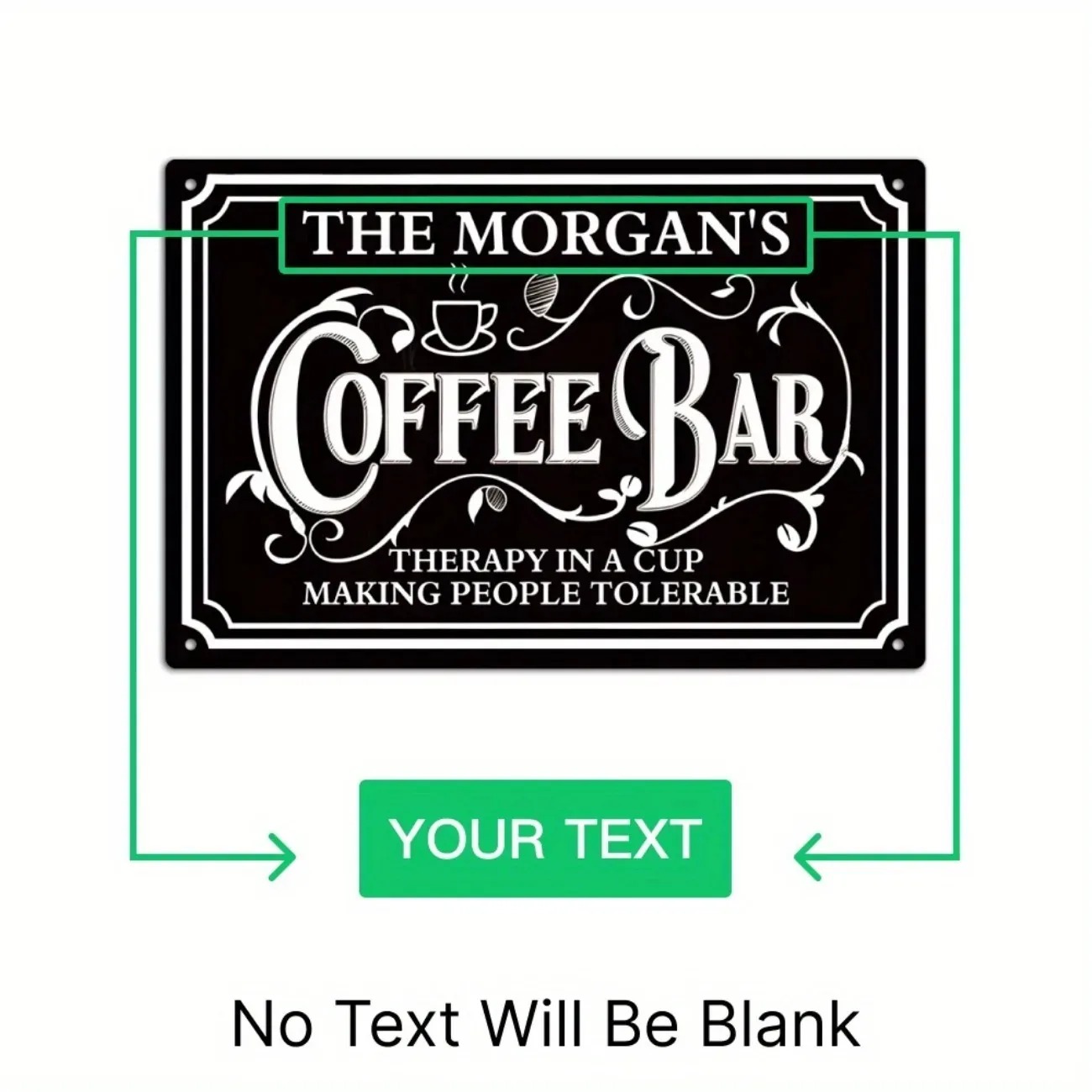1PC Custom Text The Morgan's C - Home Bar Signs 리뷰 및 가격