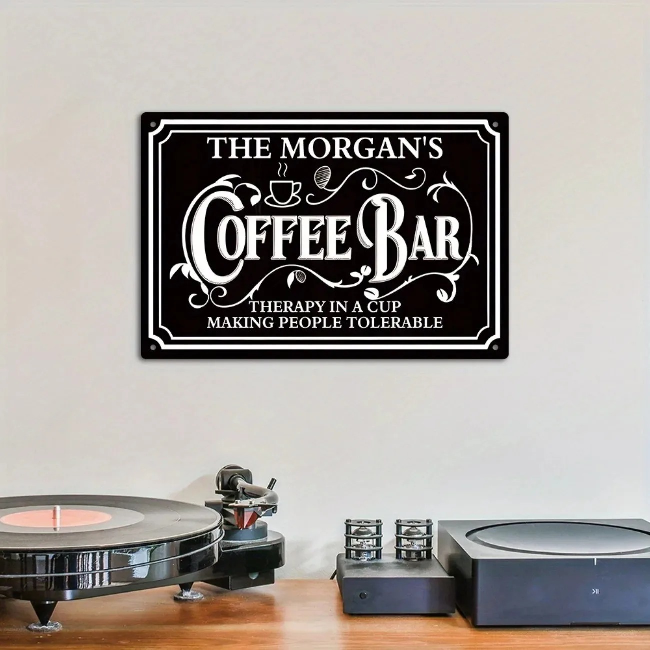 1PC Custom Text The Morgan's C - Home Bar Signs 리뷰 및 가격