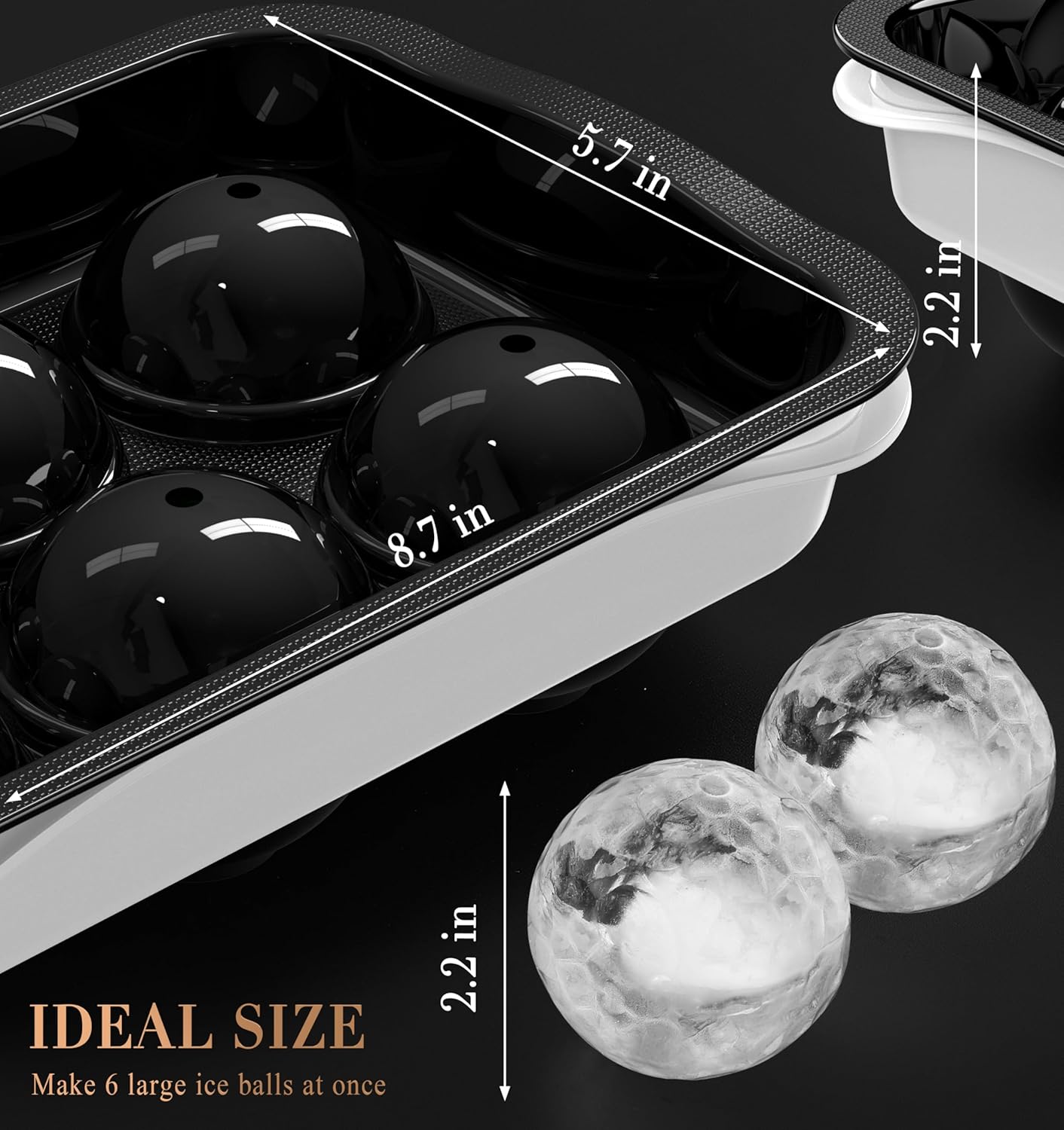 2.2 Inch Round Ice Cube Mold w - Ice Mold Sphere 리뷰 및 가격