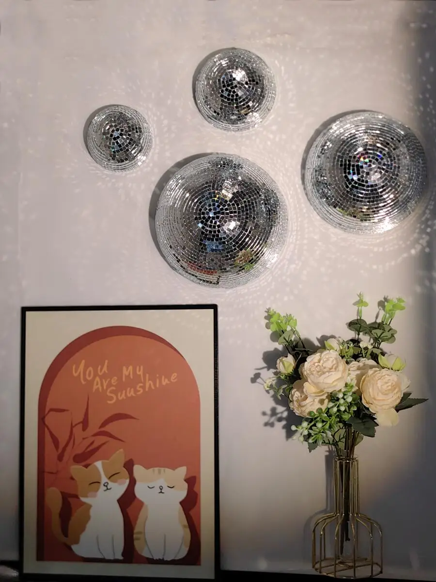 New Wall Disco Ball Mirrored D - Old Fashioned Glass 리뷰 및 가격
