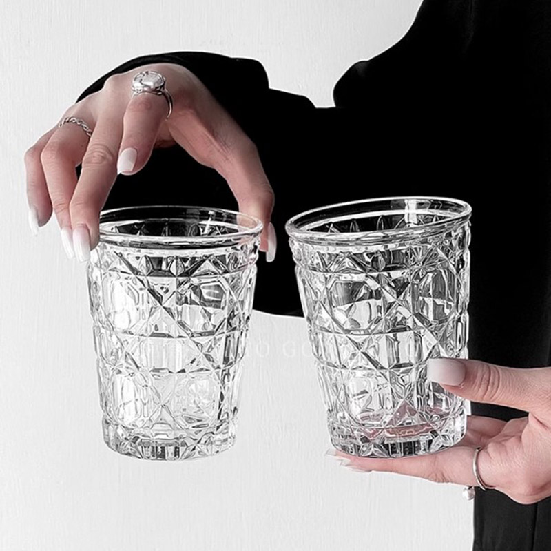 2pcs 310ml Vintage Diamond Pat - Old Fashioned Glass 리뷰 및 가격