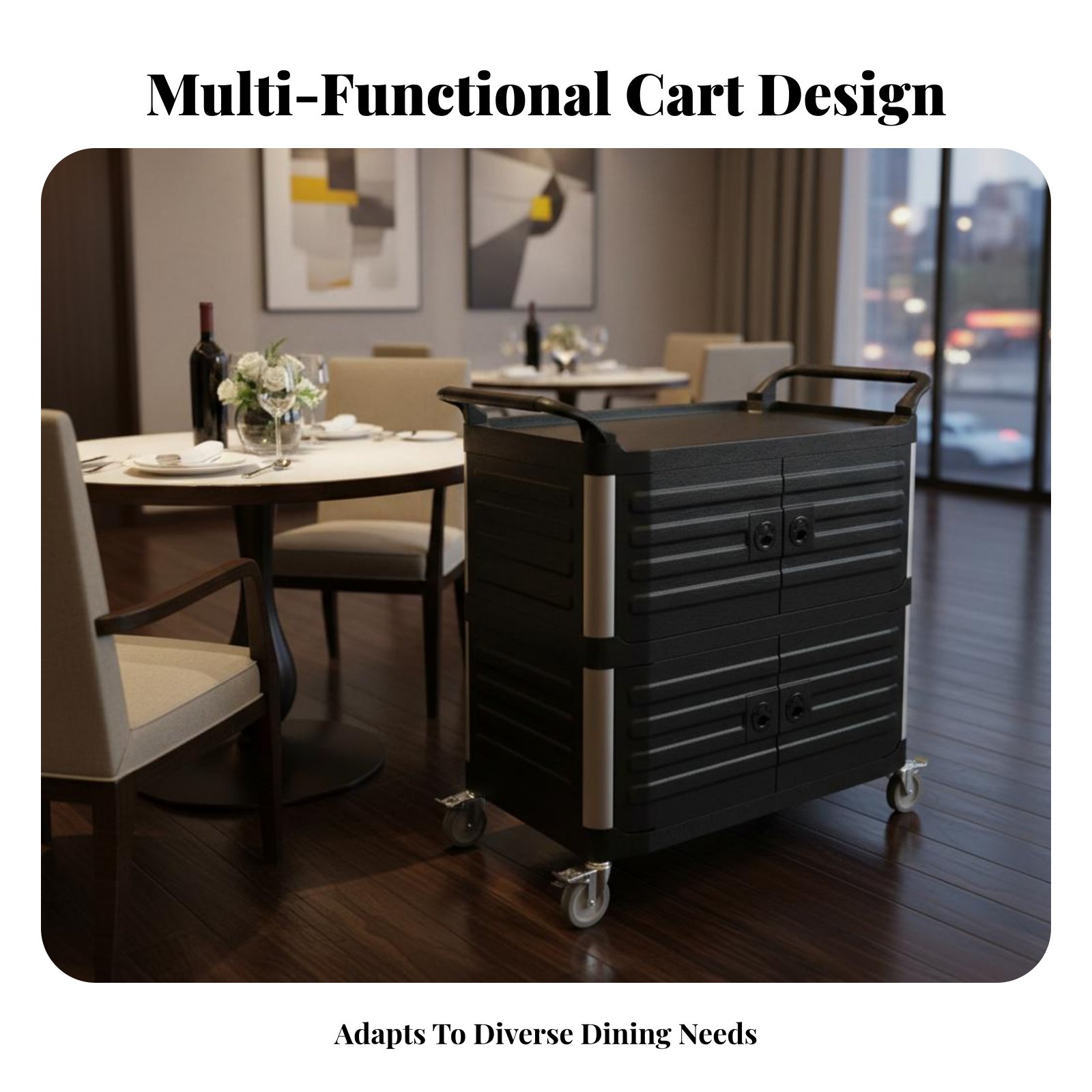 3-Tier utility Cart with caste - Home Bar Shelf 리뷰 및 가격