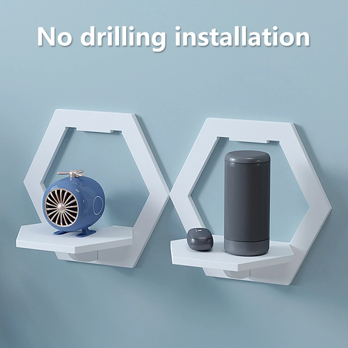 3Pcs Hexagon Wall Shelf Punch  - Home Bar Shelf 리뷰 및 가격