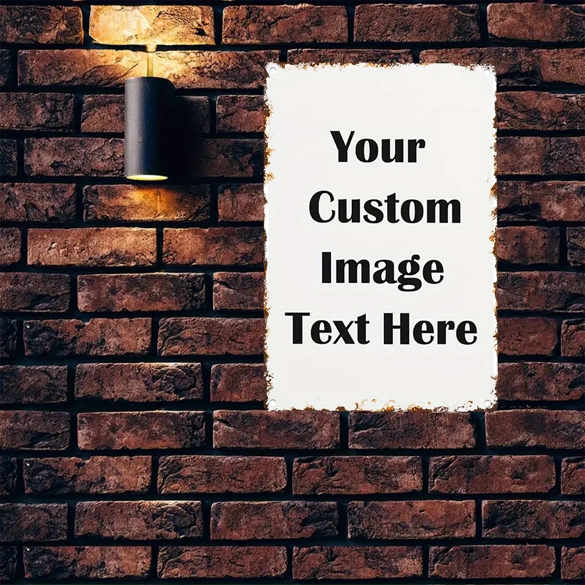 Custom Photo & Text Tin Sign - - Home Bar Accessories 리뷰 및 가격