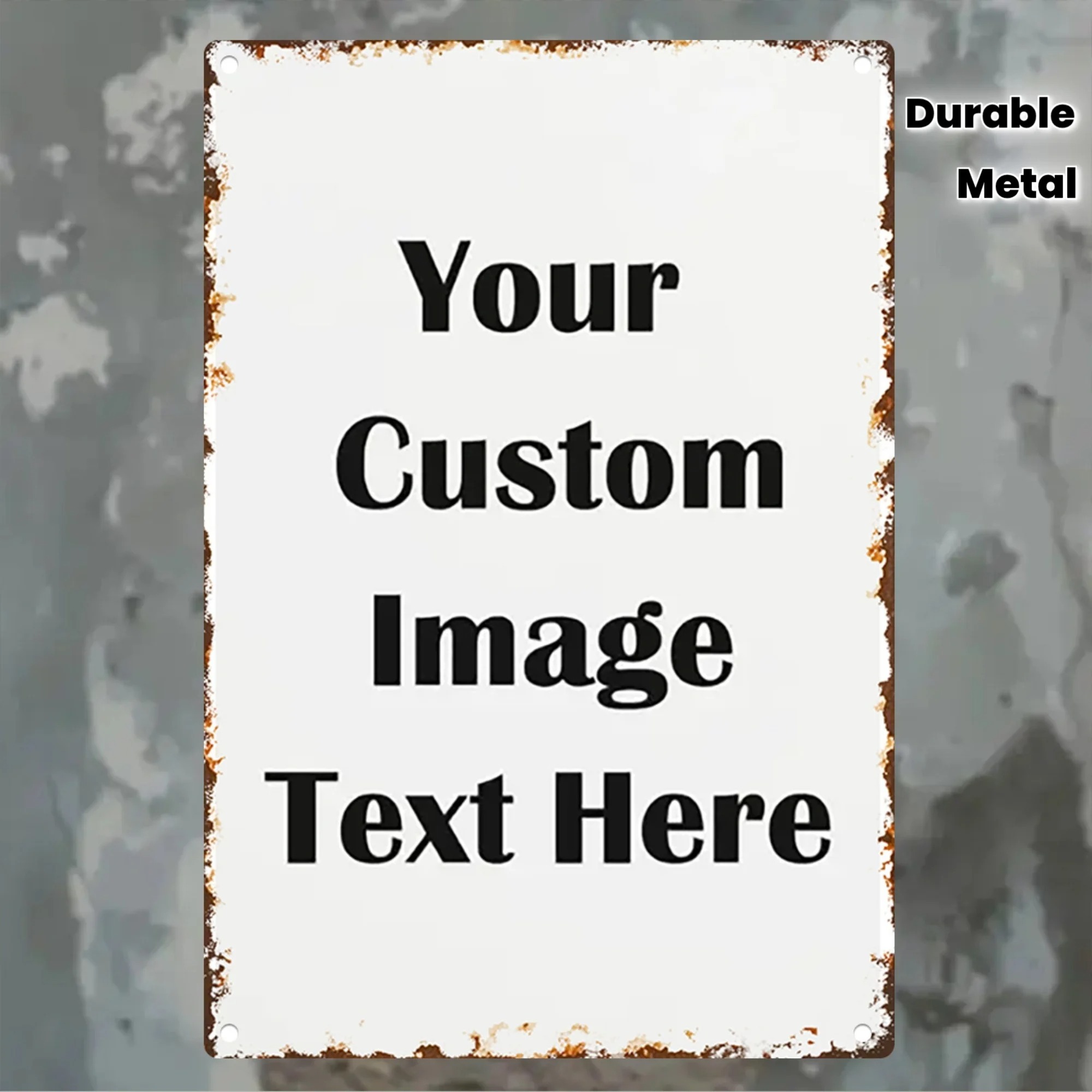 Custom Photo & Text Tin Sign - - Home Bar Accessories 리뷰 및 가격