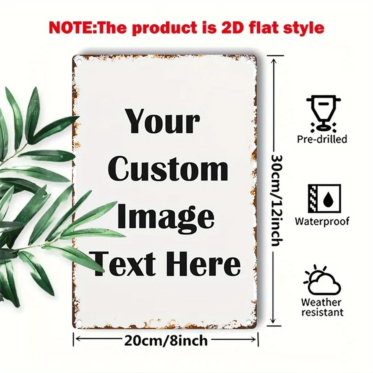 Custom Photo & Text Tin Sign - - Home Bar Accessories 리뷰 및 가격