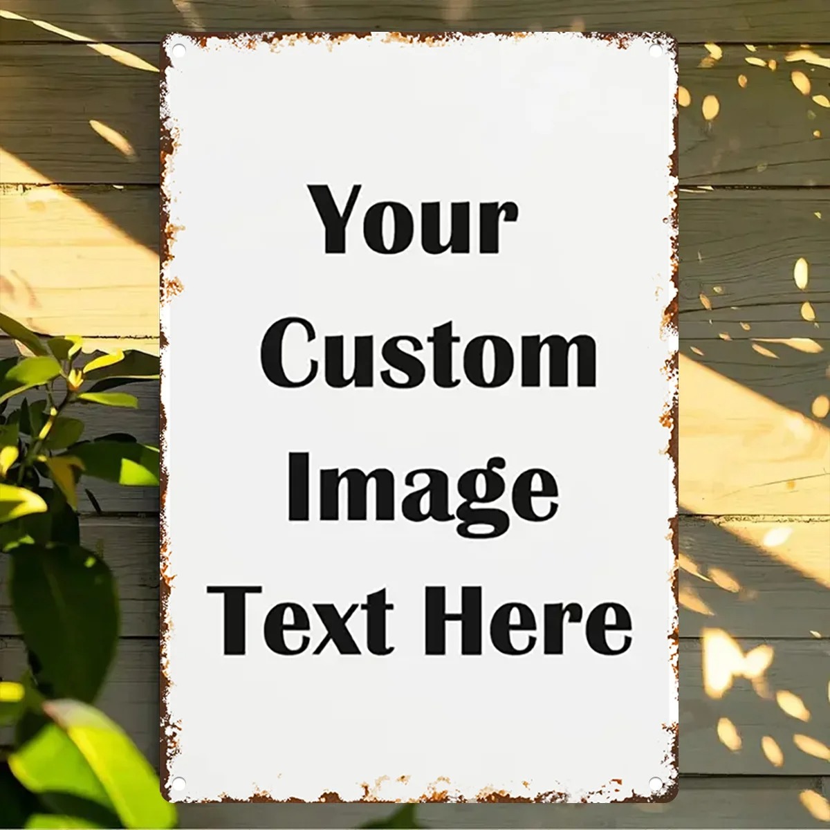 Custom Photo & Text Tin Sign - - Home Bar Accessories 리뷰 및 가격