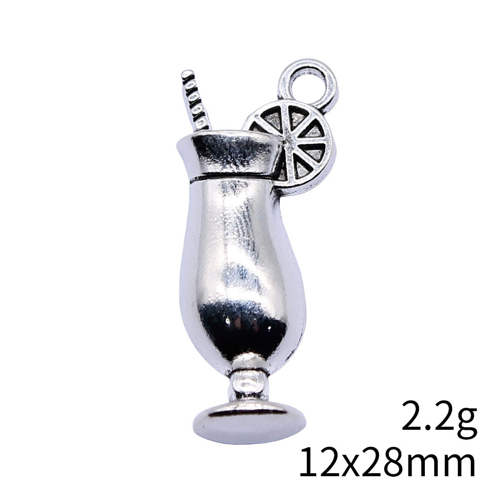 4pcs 12x28mm Antique Silver Co - Old Fashioned Glass 리뷰 및 가격