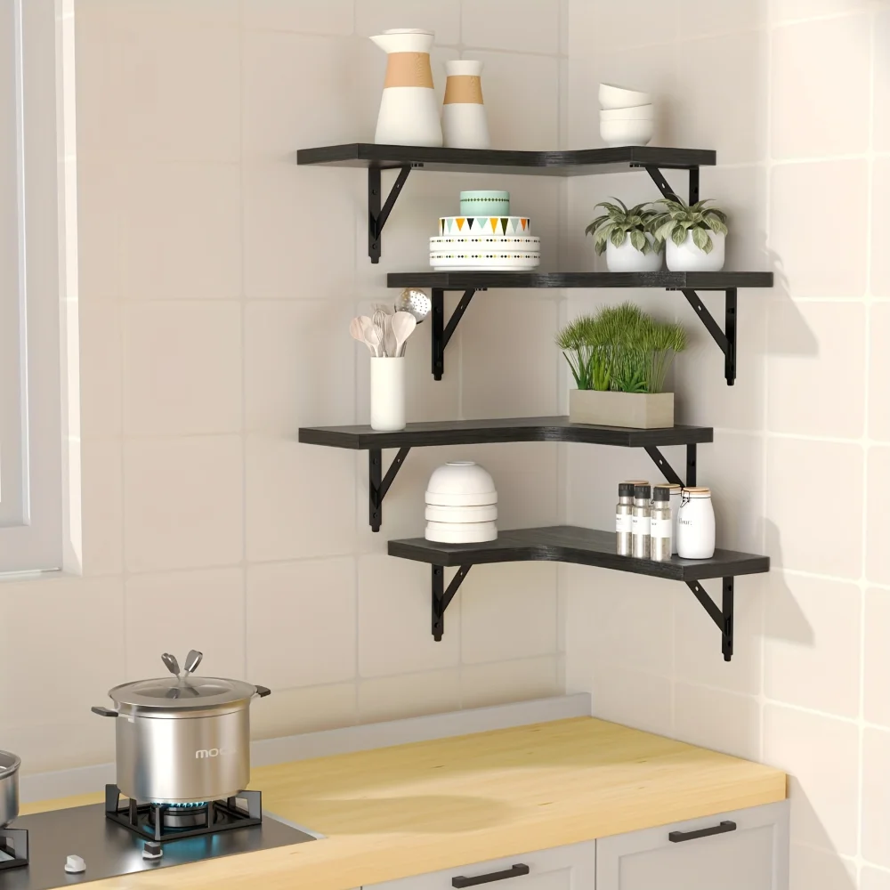 Natural Wood Grain Floating Sh - Home Bar Shelf 리뷰 및 가격