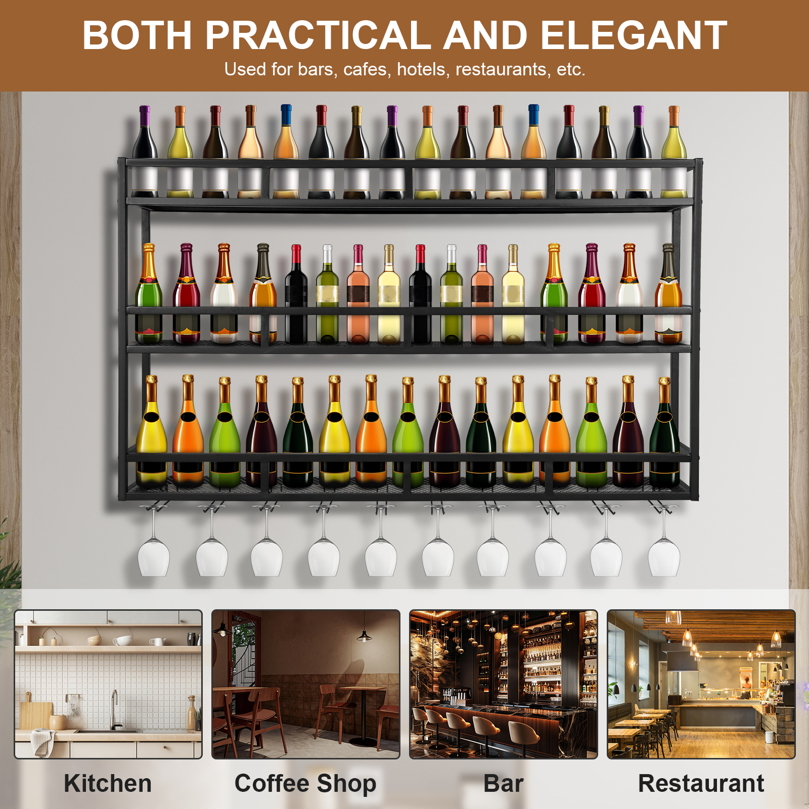 Bar Liquor Bottle Display Shel - Home Bar Shelf 리뷰 및 가격