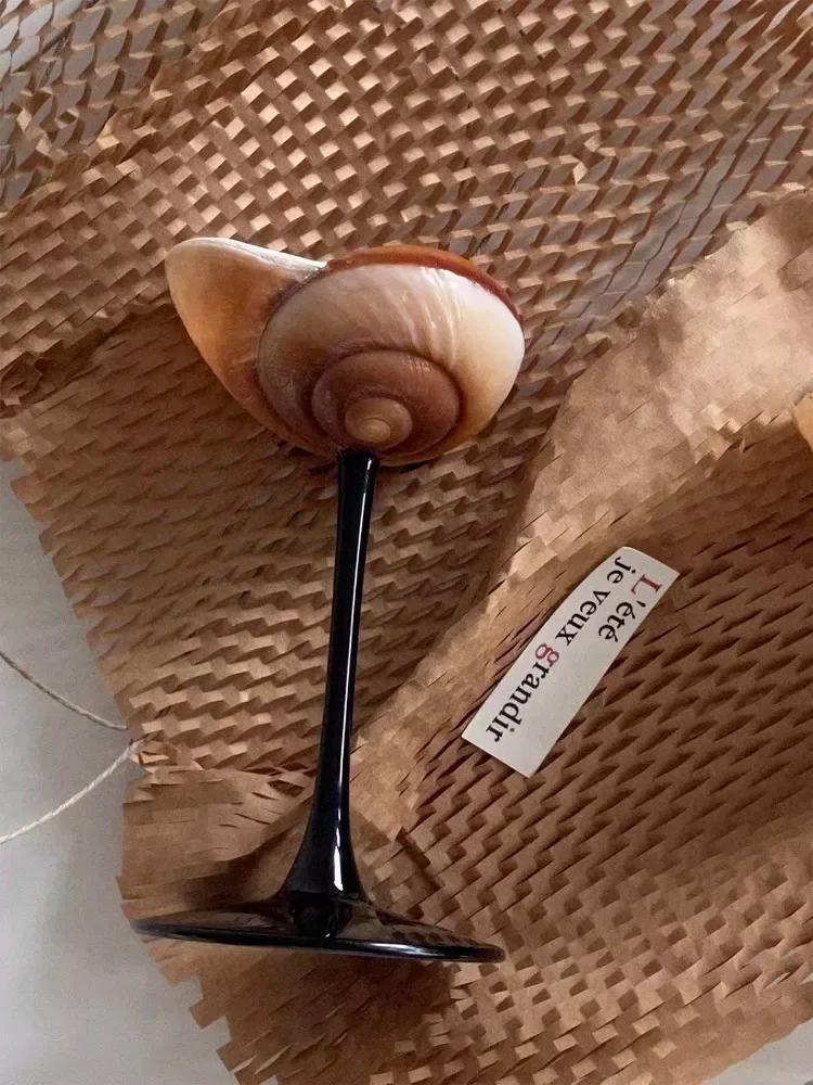 Natural Conch Wine Glass Bar a - Home Bar Shelf 리뷰 및 가격