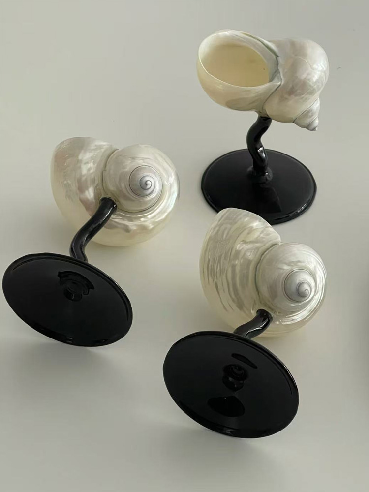 Natural Conch Wine Glass Bar a - Home Bar Shelf 리뷰 및 가격