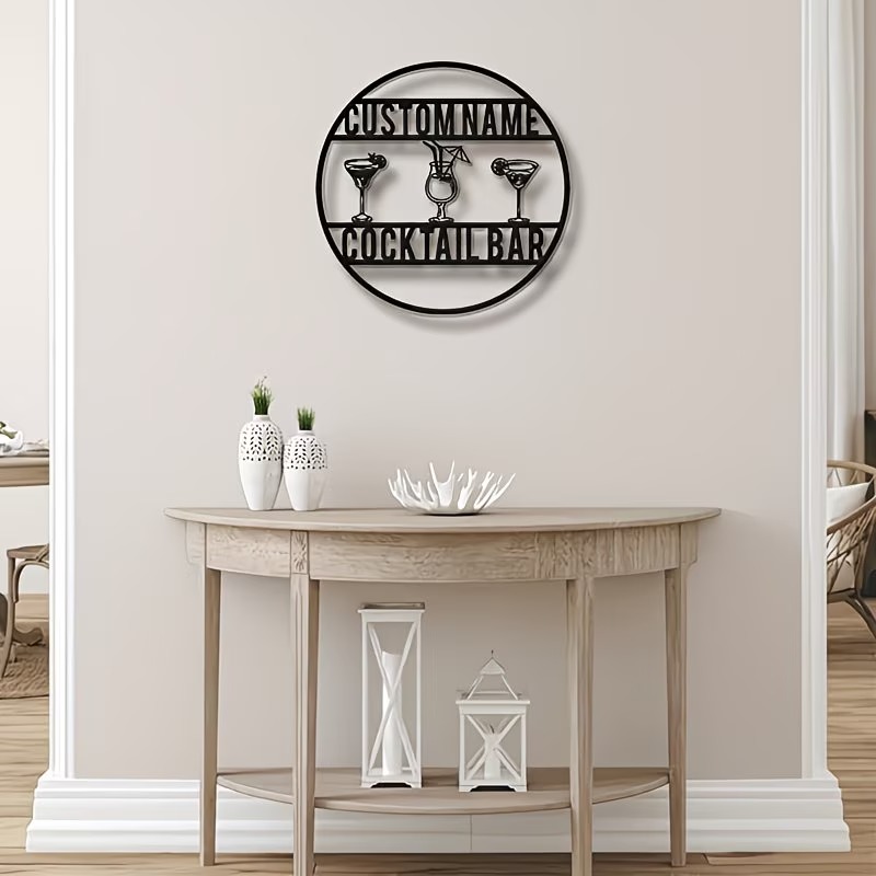 Custom Name Cocktail Bar Sign, - Home Bar Signs 리뷰 및 가격