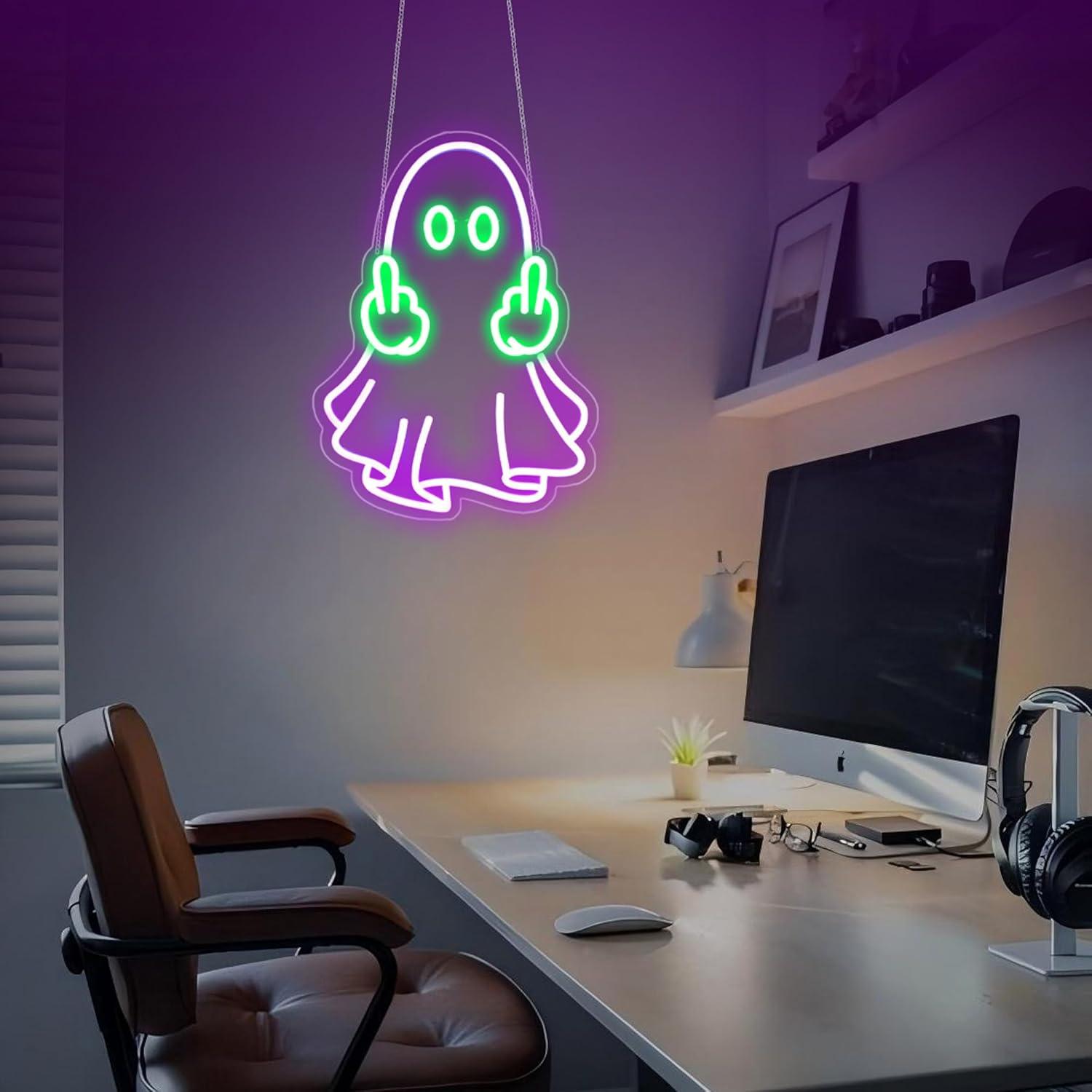Ghost Neon Sign USB Powered LE - Home Bar Signs 리뷰 및 가격