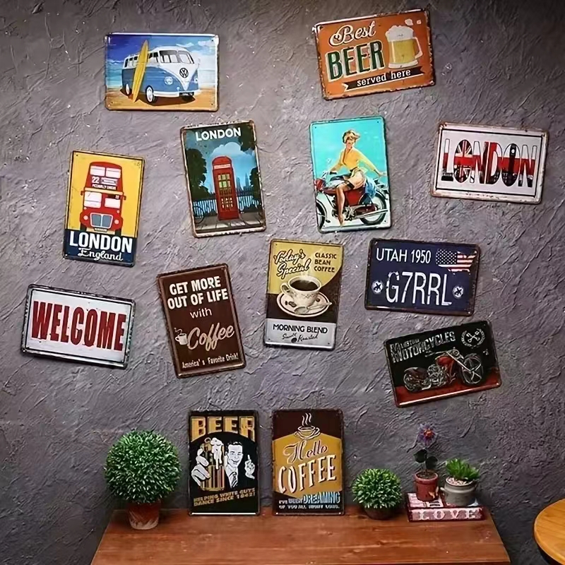 （2D Tin painting）2D Metal Sign - Home Bar Cafe 리뷰 및 가격