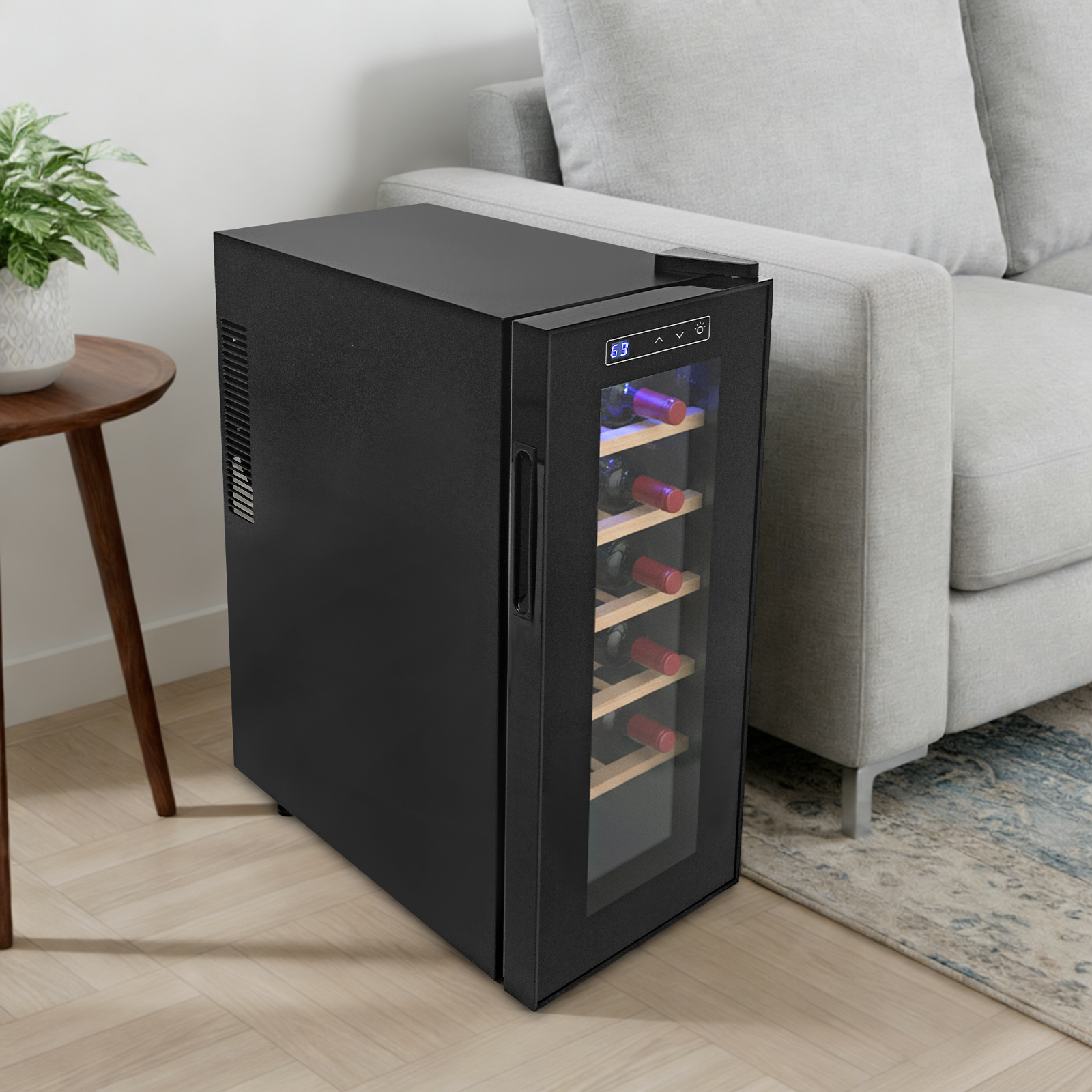 12 Bottle Wine Fridge, Freesta - Home Bar Shelves 리뷰 및 가격