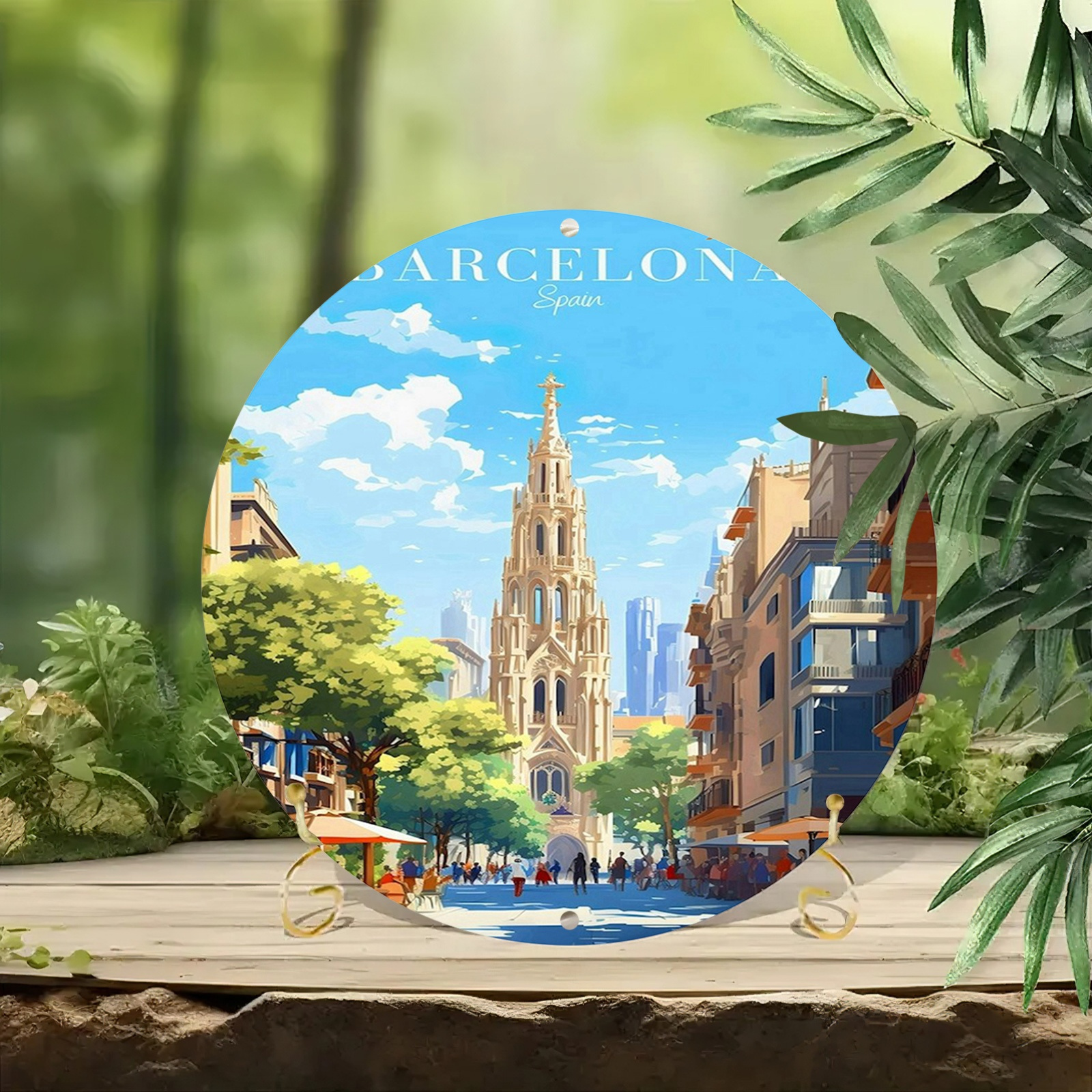 Barcelona Spain Scenic Illustr - Home Barcelona 리뷰 및 가격