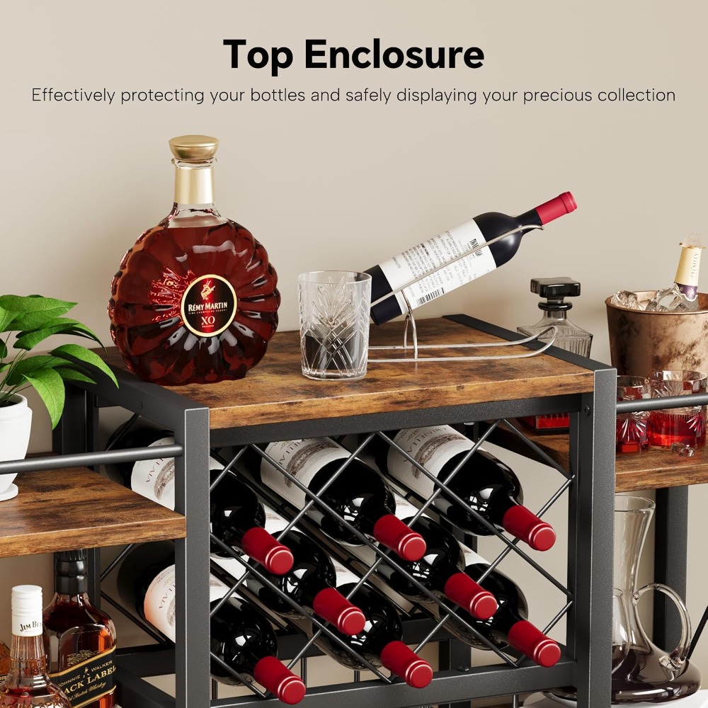 Wall Mounted Wine Rack with Gl - Home Bar Shelf 리뷰 및 가격