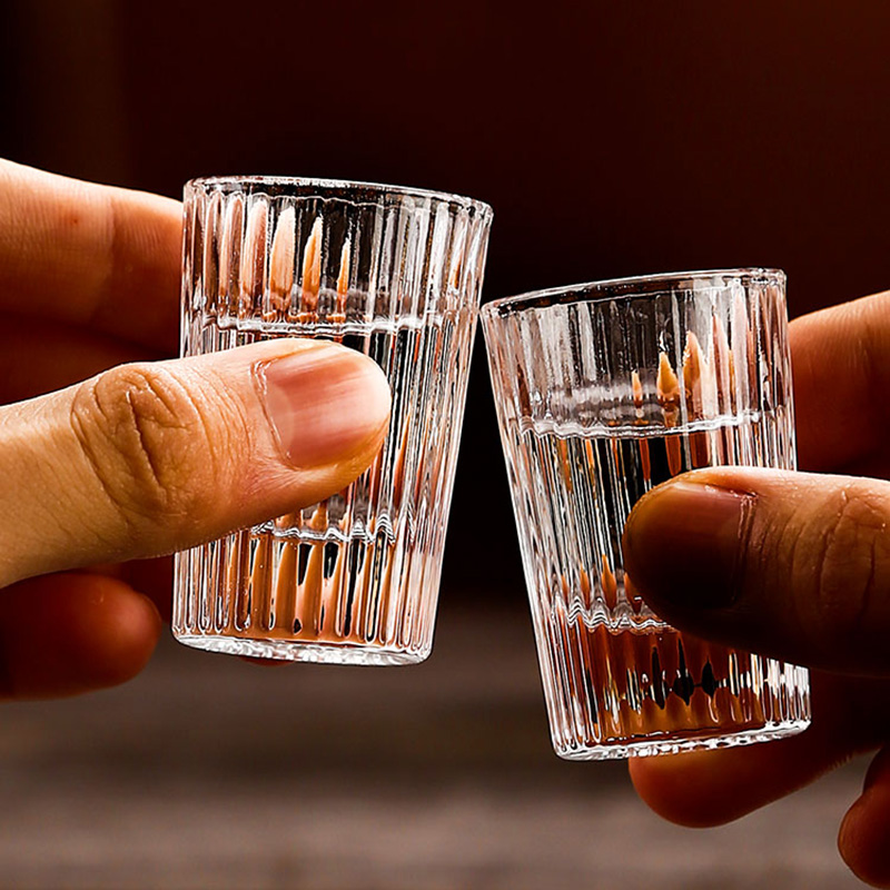 6pcs Set 20ml Striped Foreign  - Old Fashioned Glass 리뷰 및 가격