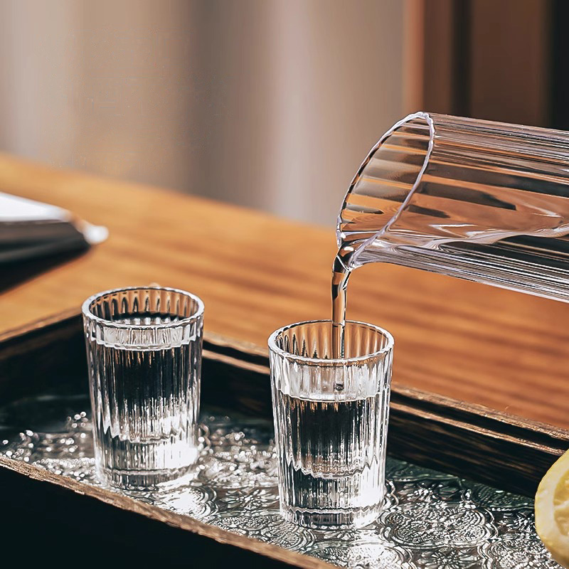 6pcs Set 20ml Striped Foreign  - Old Fashioned Glass 리뷰 및 가격