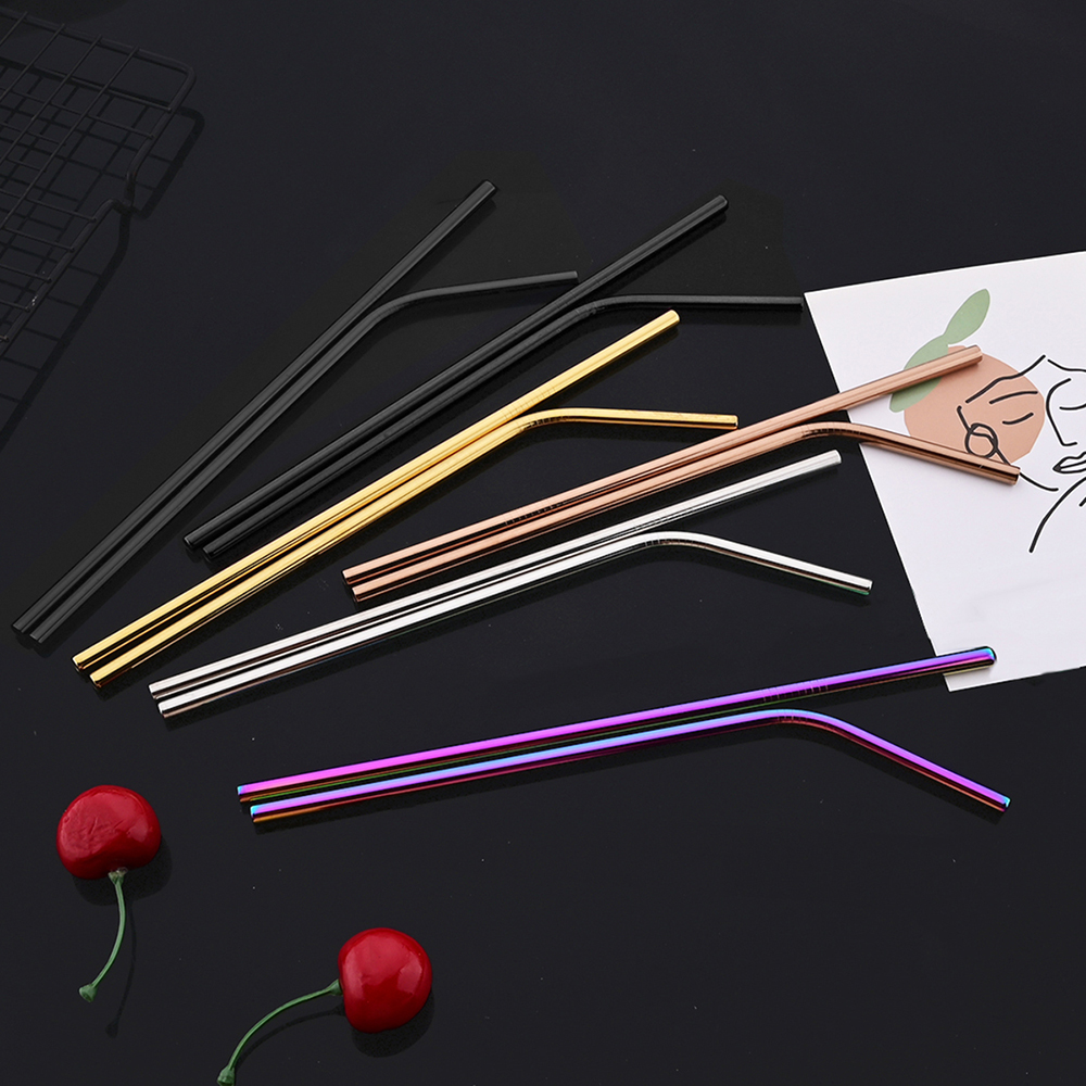 14Pcs Reusable Rose Gold Straw - Home Bar Shelf 리뷰 및 가격