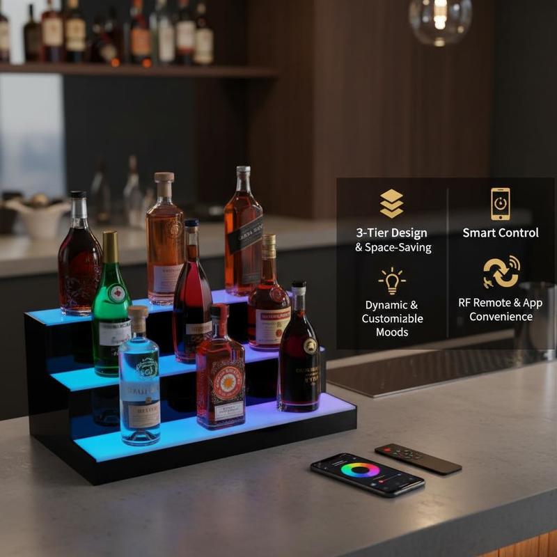 Illuminated Beverage Shelf 24  - Home Bar Lounge 리뷰 및 가격
