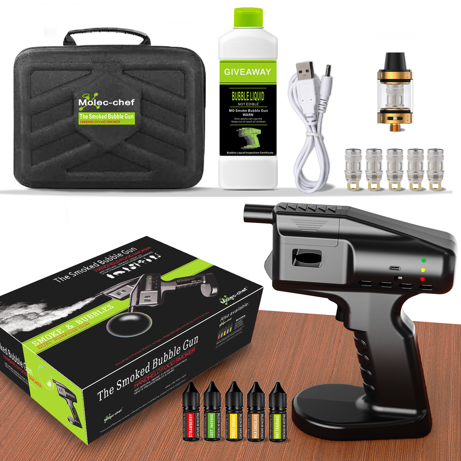Smoking Flavor Blaster Cocktai - Smoking Gun Kit 리뷰 및 가격