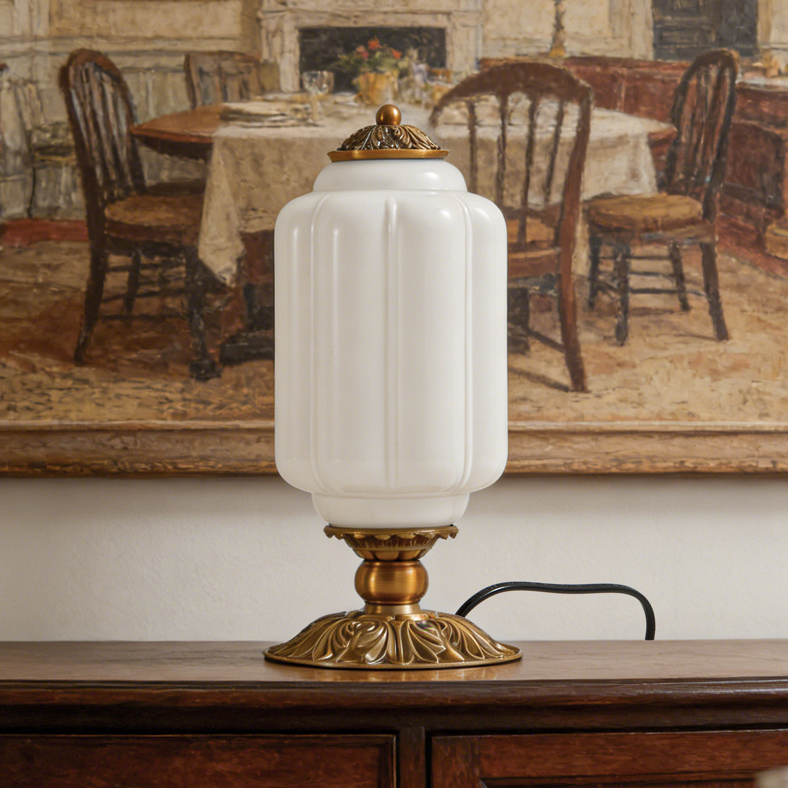 Nordic Retro Milk Glass Table  - Old Fashioned Glass 리뷰 및 가격