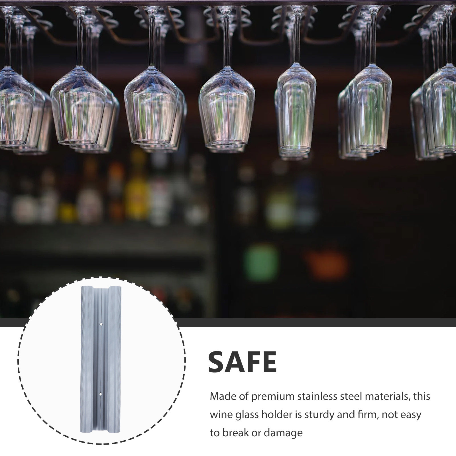 Wine Glass Rack Stainless Stee - Home Bar And Cabinet 리뷰 및 가격