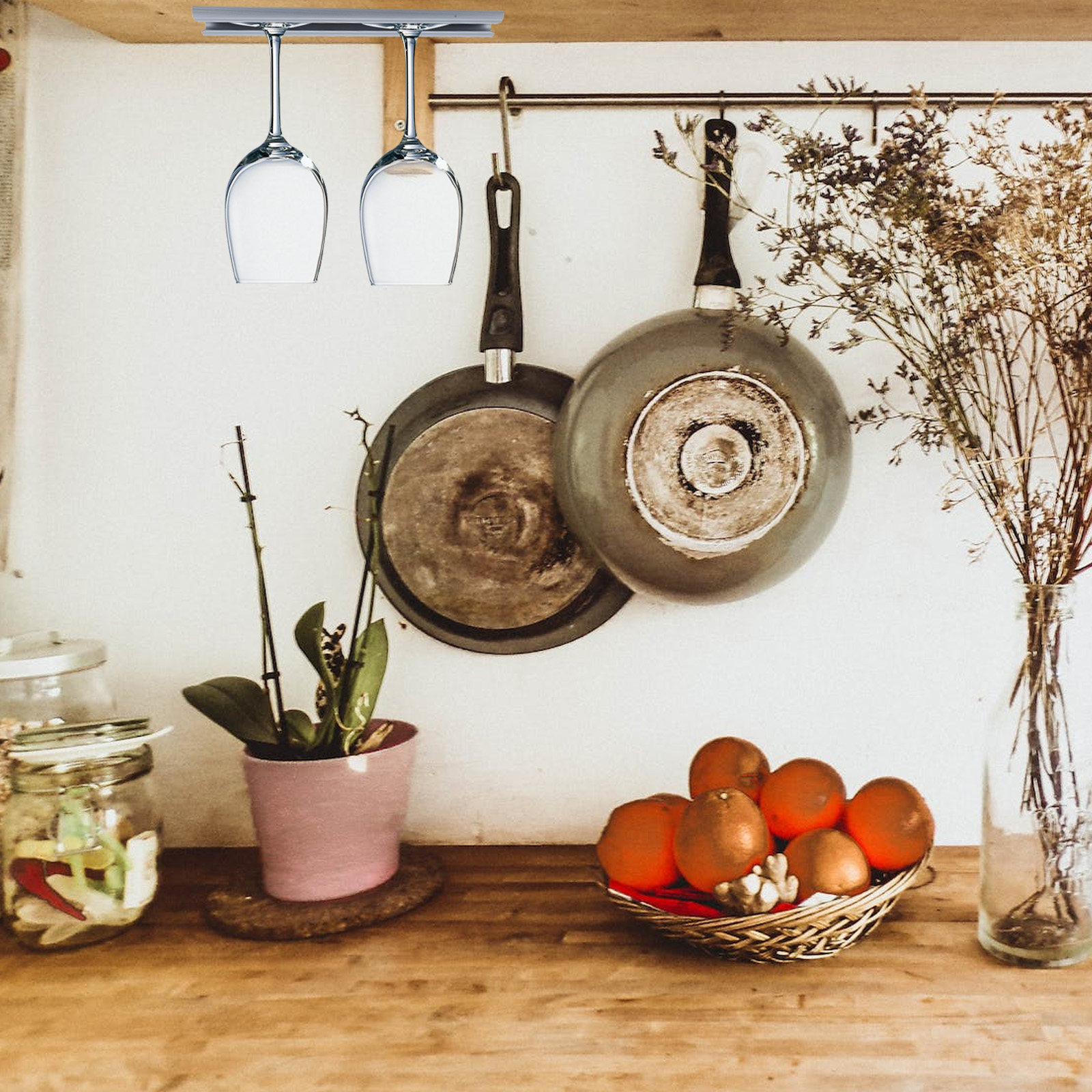 Wine Glass Rack Stainless Stee - Home Bar And Cabinet 리뷰 및 가격