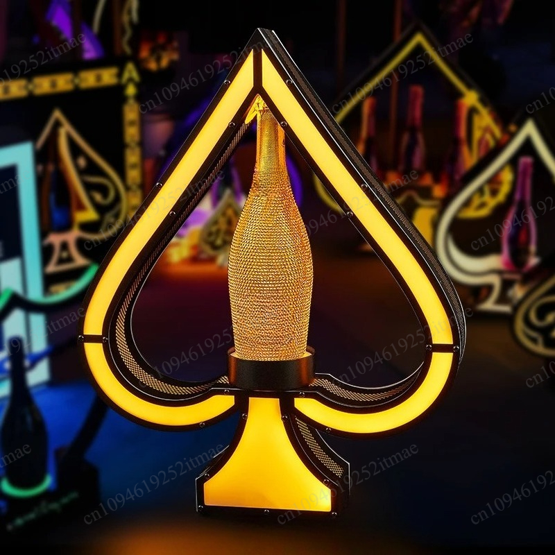 Iron Art Light Up Wine Bottle  - Home Bar Stand 리뷰 및 가격