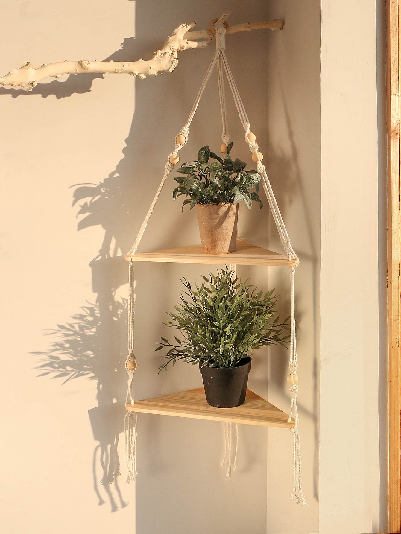 Wooden Corner Shelf Wall Decor - Home Bar Shelf 리뷰 및 가격
