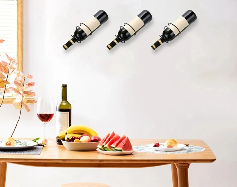 Pack Of 6 Wall Mounted Wine Ra - Home Bar Stand 리뷰 및 가격