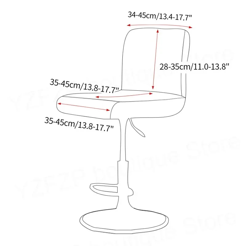 Velvet Solid color Chair Cover - Home Bar Lounge 리뷰 및 가격