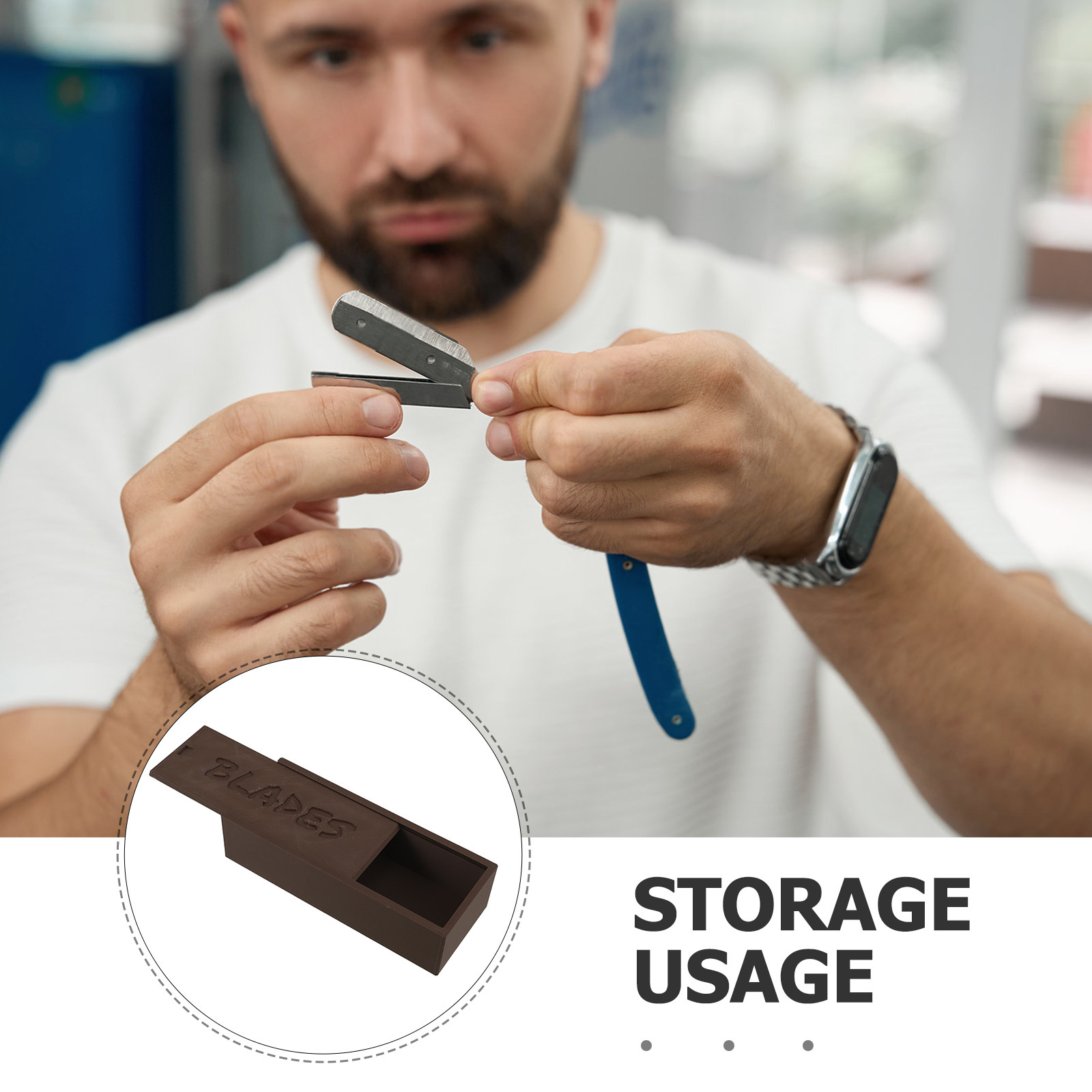 Plastic Brown Blade Storage Do - Home Barber 리뷰 및 가격