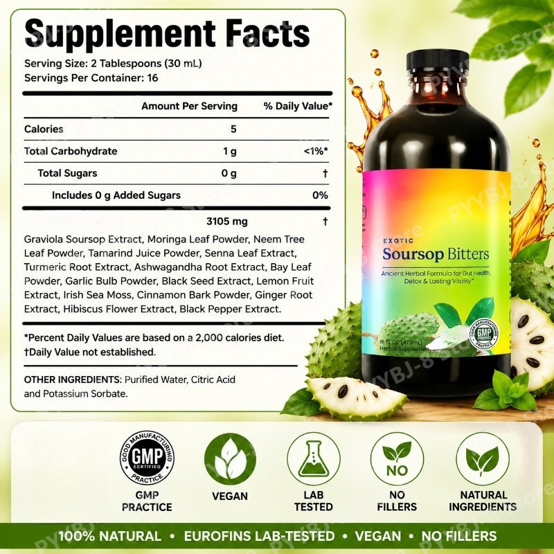 Soursop Bitters Drops Liquid 4 - Bitters Bottle Set 리뷰 및 가격
