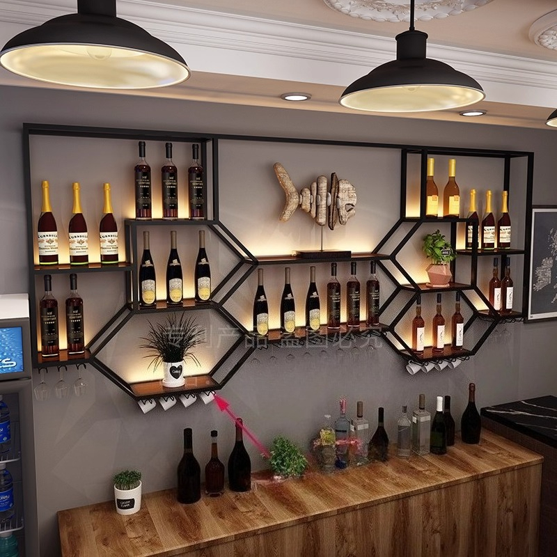 Metal Shelves Wine Cabinet Liv - Home Bar Shelf 리뷰 및 가격