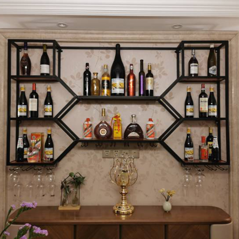 Metal Shelves Wine Cabinet Liv - Home Bar Shelf 리뷰 및 가격