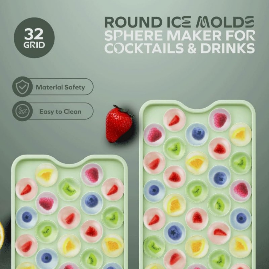 Round Ice Ball Mold Tray 1 Pac - Ice Mold Sphere 리뷰 및 가격