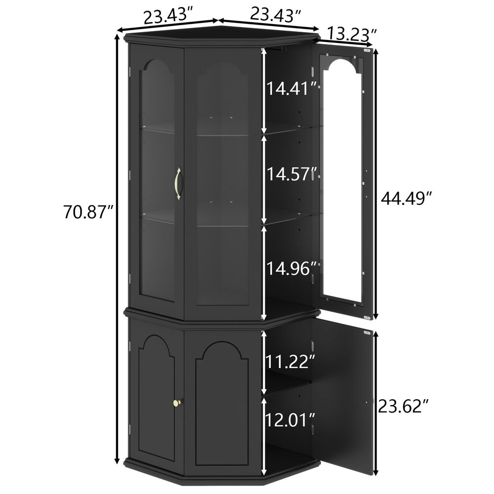 Corner Bar Cabinet w LED Light - Home Bar And Cabinet 리뷰 및 가격
