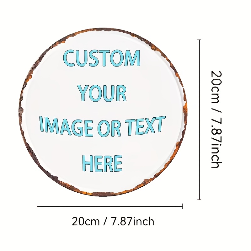 Custom Round Metal Tin Sign, P - Home Bar Accessories 리뷰 및 가격